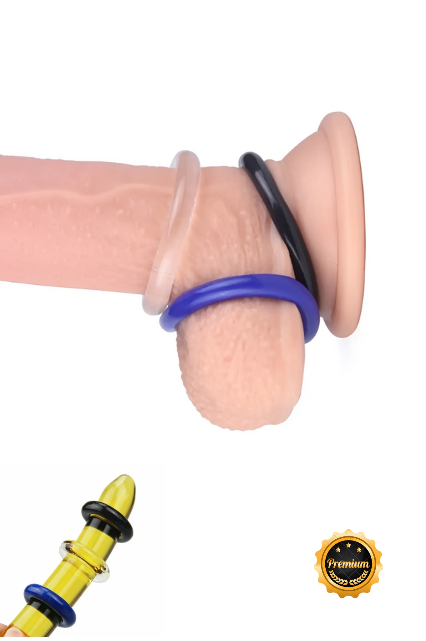 Premium Fantezi Oyuncak - 3’lü Universal Penis Halkası Seti