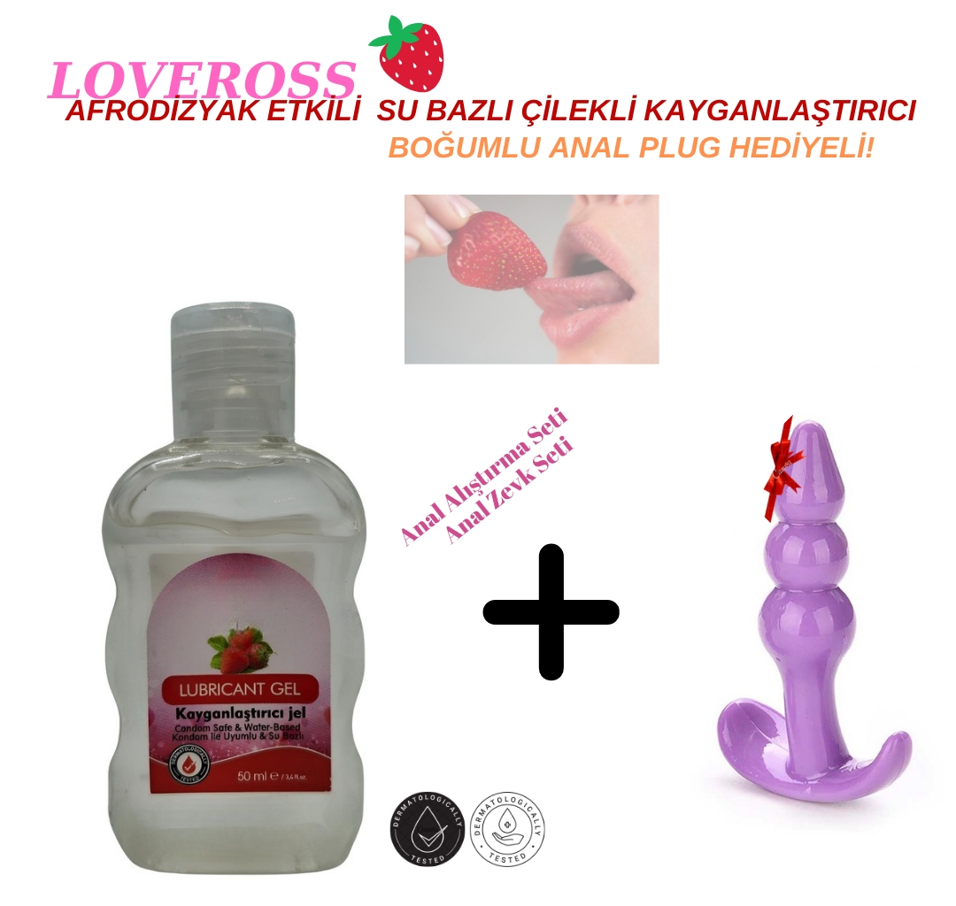50 ML Afrodizyak Etkili Çilekli Kayganlaştırıcı | Anal Plug