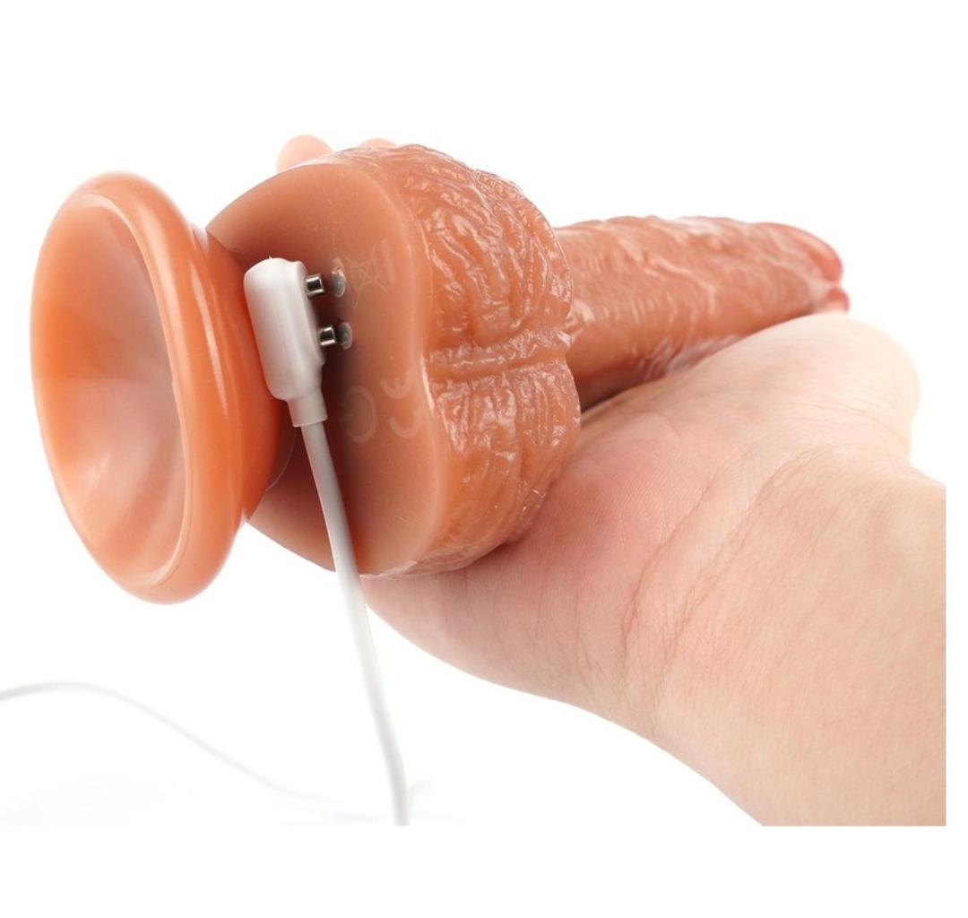 Uzaktan Kumandalı | İleri - Geri Hareketli | Isıtmalı | Titreşimli | Prof Damarlı Dildo Vibratör