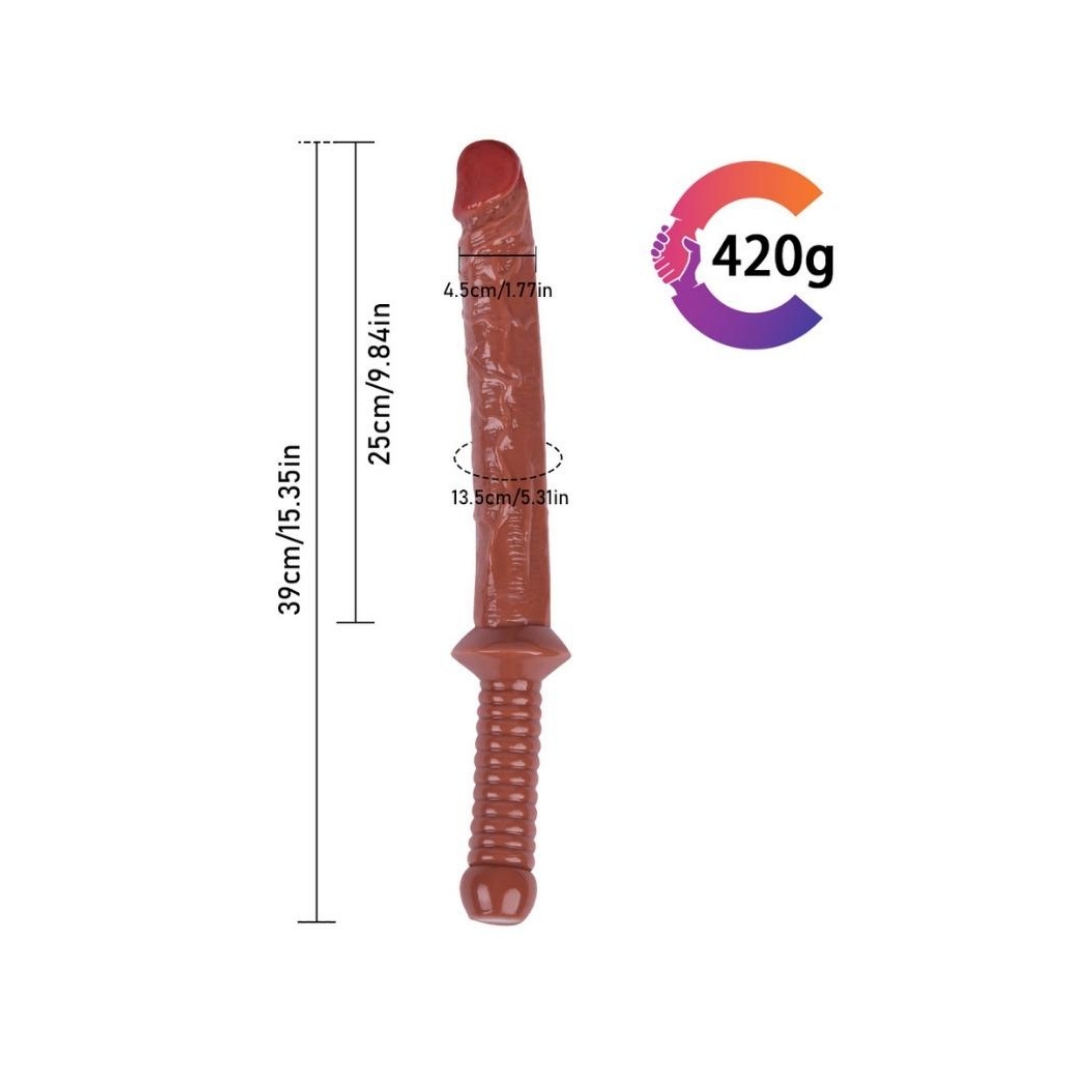 39 CM Kılıç Dildo - Çiftler İçin Uygun Anal ve Vajinal Fantezi
