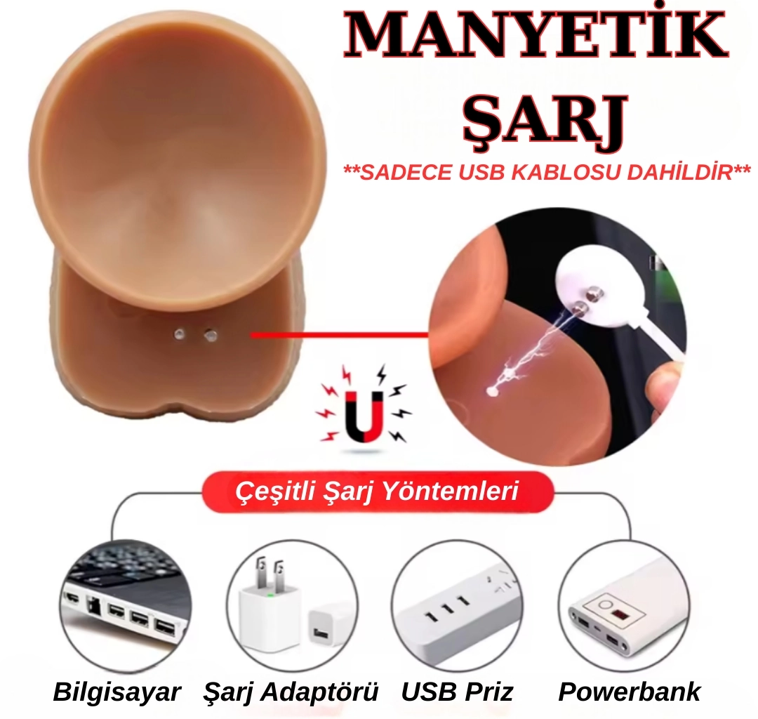 23CM Uzaktan Kumandalı | İleri - Geri Hareket | Isıtmalı | Titreşim | Pro Dildo Vibratör