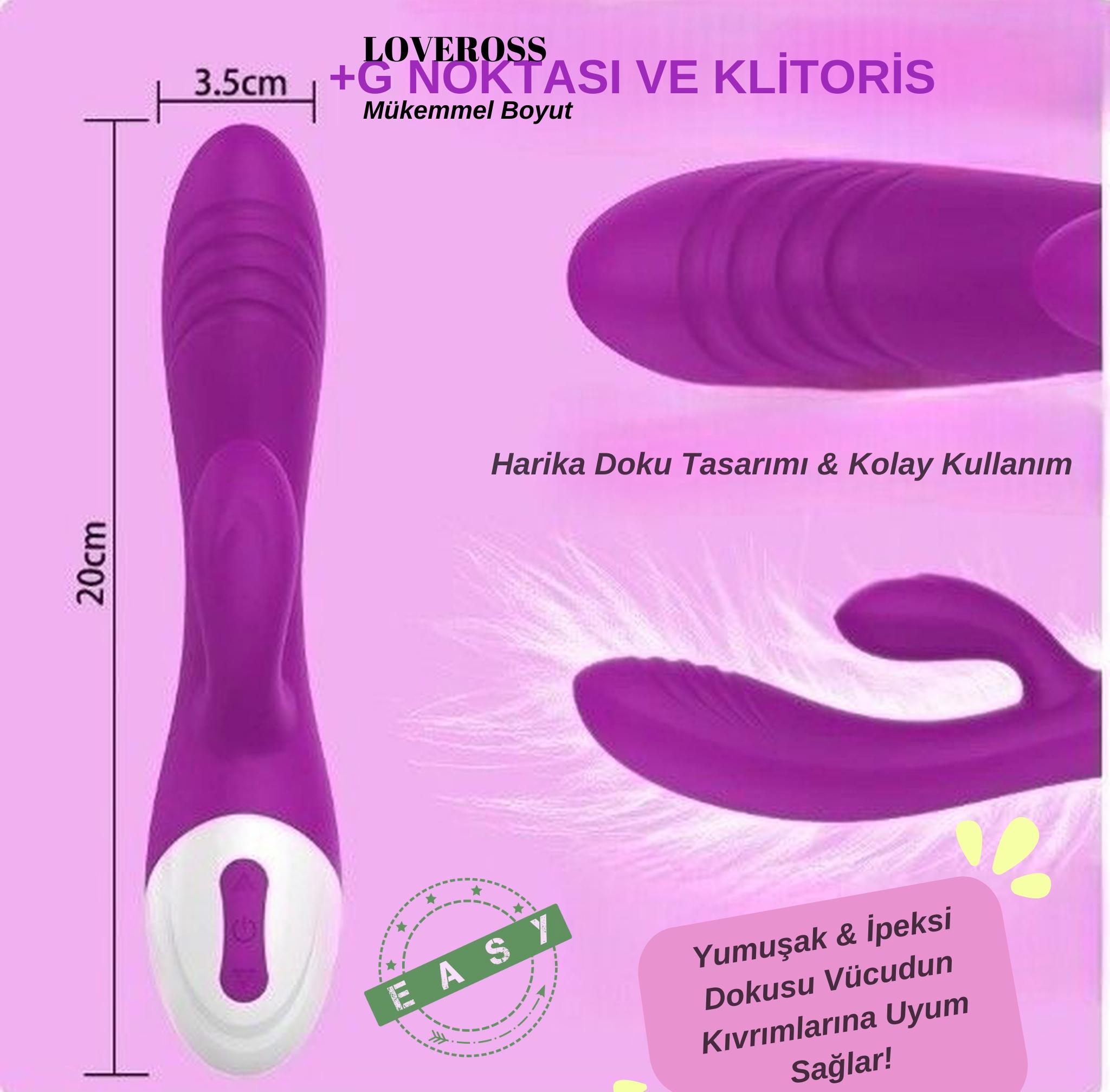 Kadınlar İçin Güçşü  G Noktası ve Klitoral Orgazm Vibratör