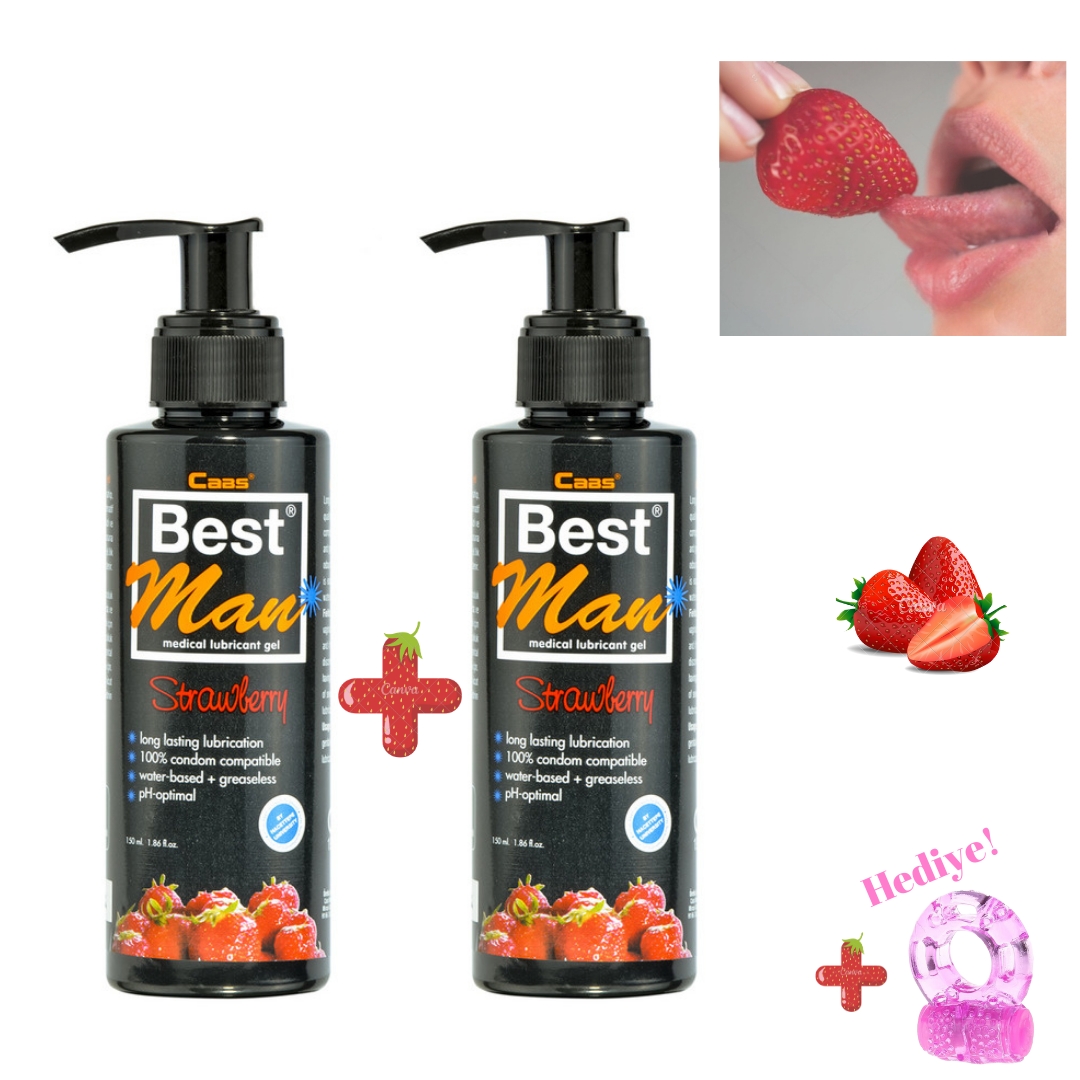 2’li 150ML Yenilebilir Kayganlaştırıcı Jel | Oral/Anal/Vajinal