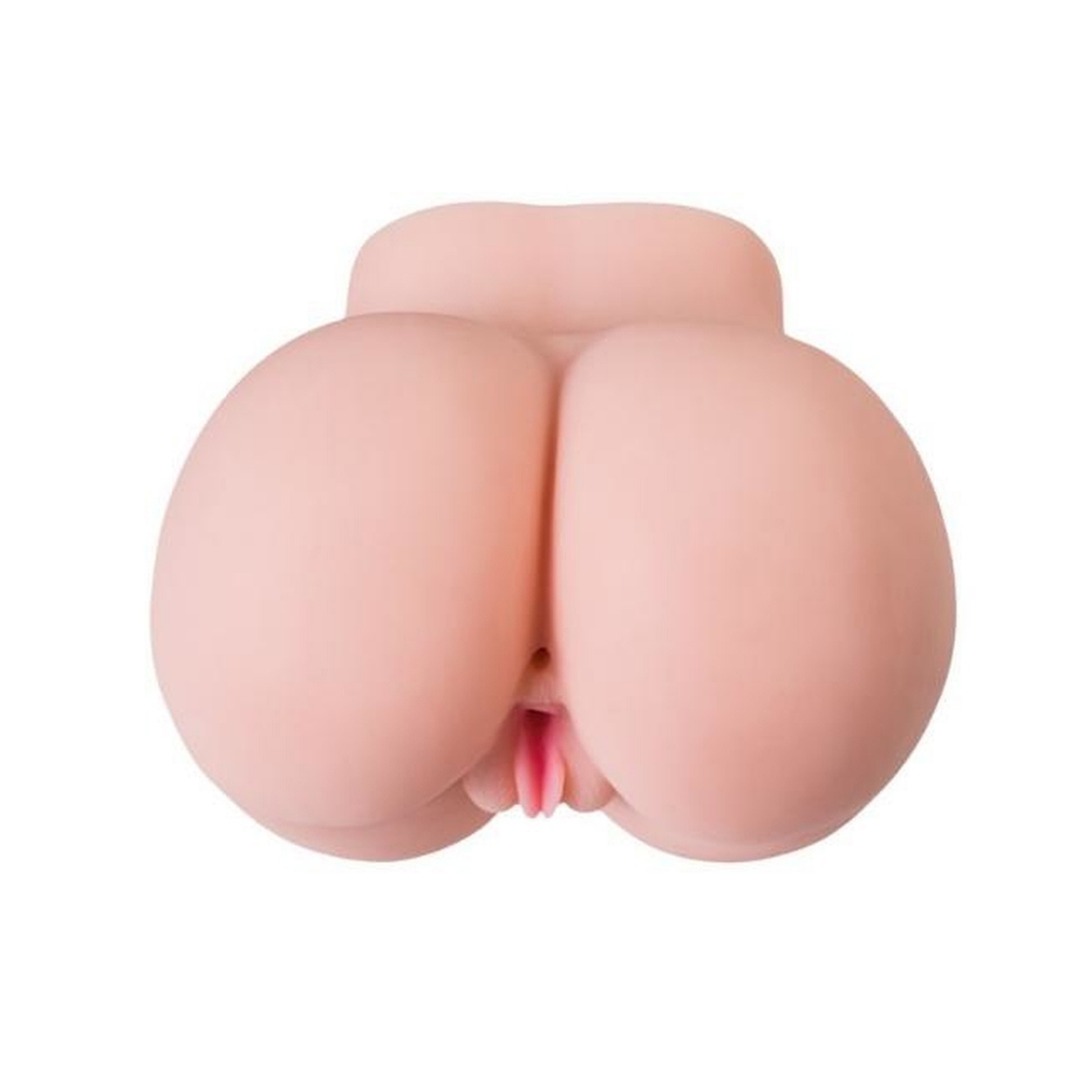 Realistic Butt Masturbator - Anal & Vaginal Entry, Flesh-Like Texture