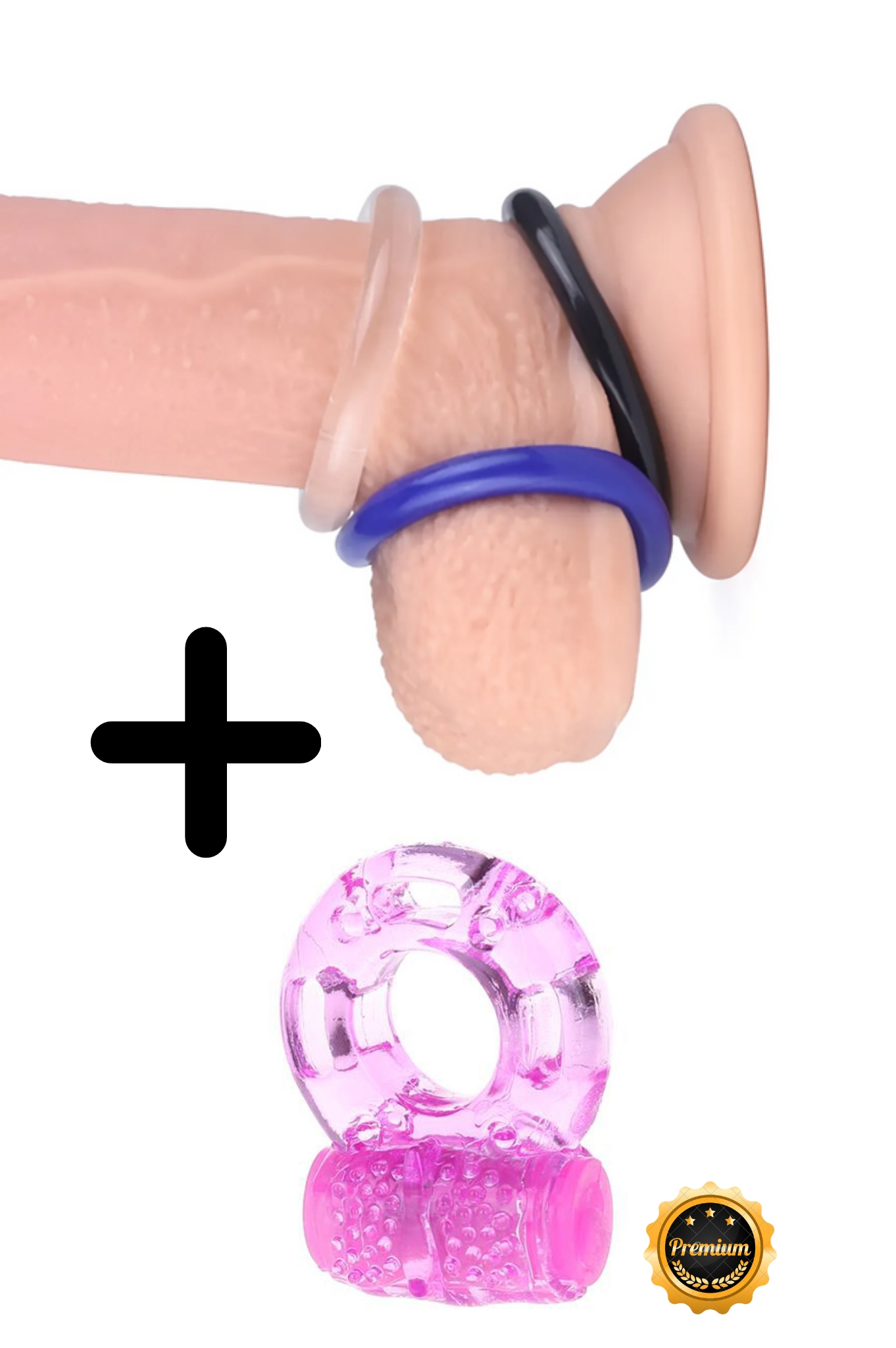 Fantezi Ürünü Cinsel Oyuncak 4’Lü Titreşimli Penis Halkası Seti