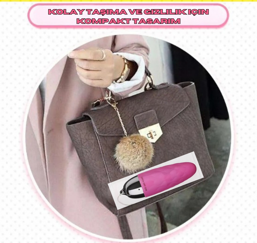  Tırtıklı Çok Güçlü G Noktası ve Klitoris Vibratör Pembe