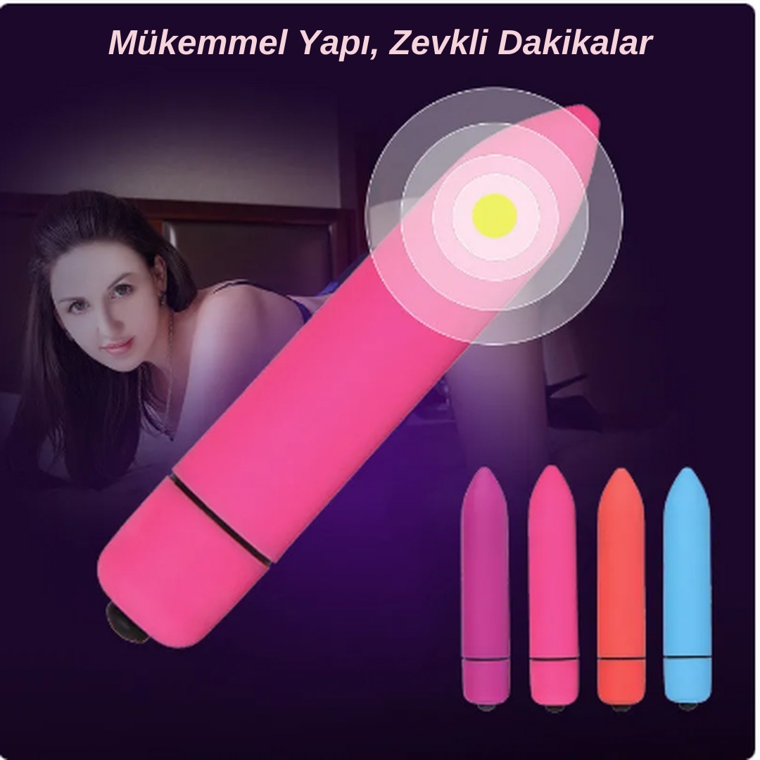 Pilli Titreşimli G Noktası Vibratör - 9 CM, Düğmeli, Kolay Gizlenebilir