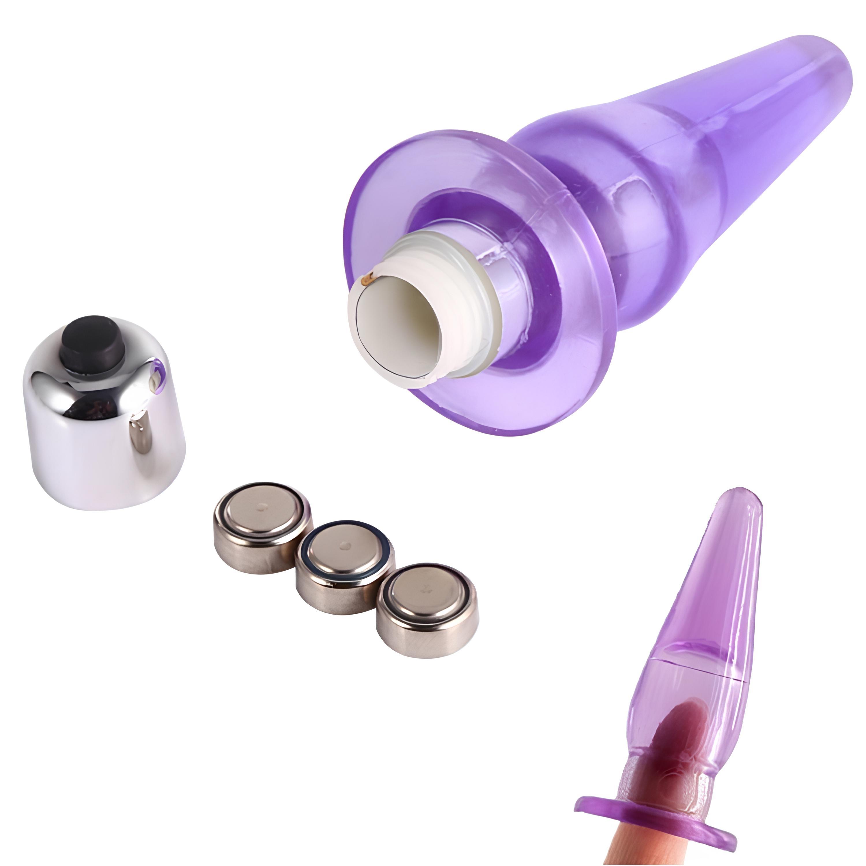 Prostat Orgazmı İçin Şeffaf Silikon Anal Vibratör – Su Geçirmez