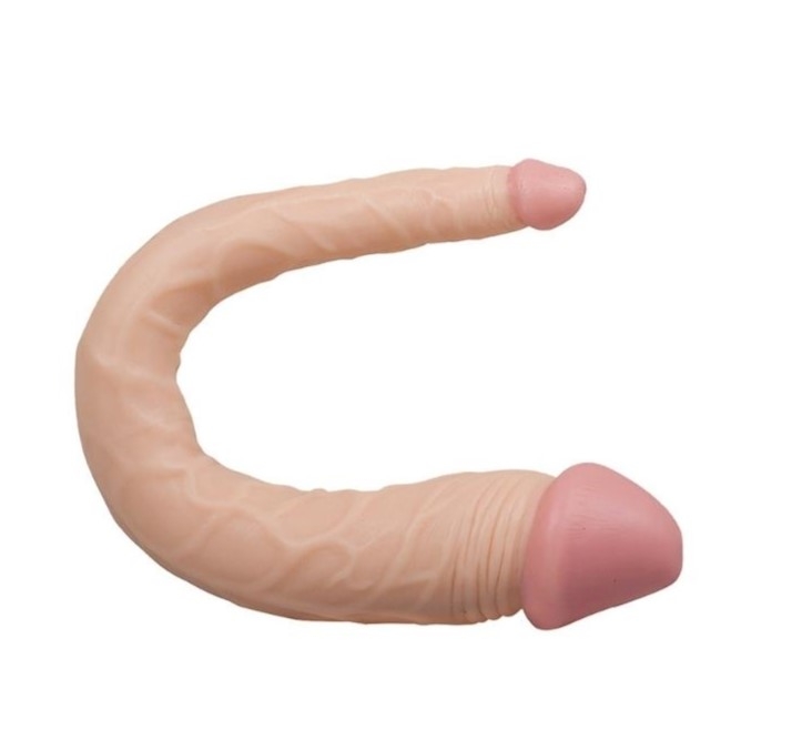 36 CM Çift Taraflı Lezbiyen Fantezi Dildo | Gerçekçi ve Esnek Tasarım