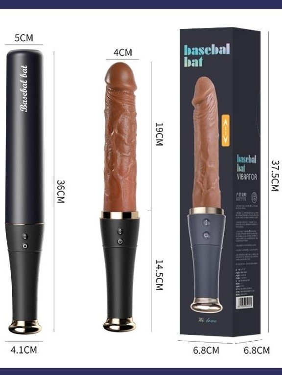 Beyzbol Sopası Şeklinde Dildo Vibratör | Gizlenebilir Tasarım