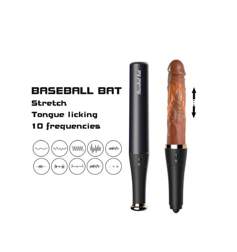 Beyzbol Sopası Şeklinde Dildo Vibratör | Gizlenebilir Tasarım