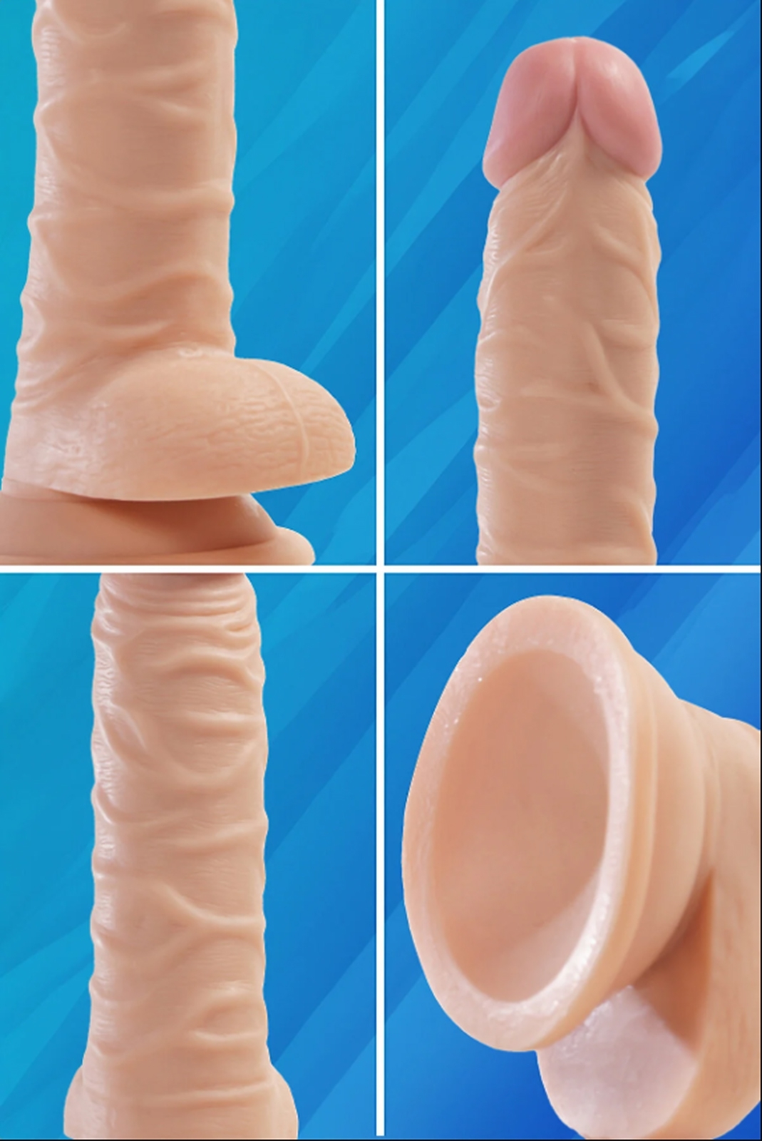 20 CM Gerçekçi Deri Ten Dildo | Anal, Vajinal, Oral Uyumlu | Bağlama Kemerli