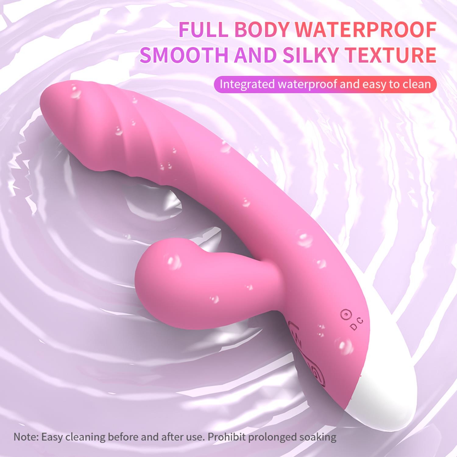 Emişli Vakumlu Güçlü Vibratör | Bataryalı Dildo Vibratör | Su Geçirmez Çoklu Titreşimli Vibratör 