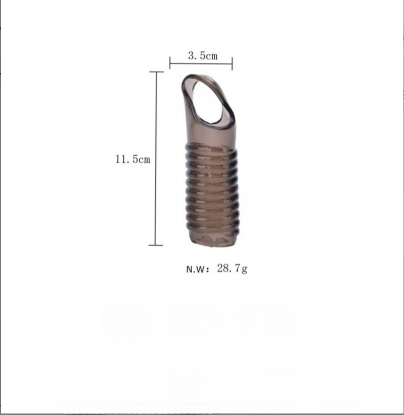 Premium Ribbed Testicle-Gripping Universal Orgasm Support Penis Sleeve