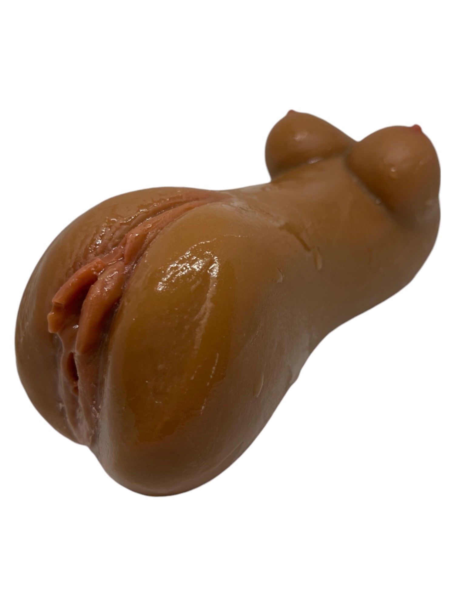 Mini Göğüs Ekstralı Deri Hissiyatlı Suni Vajina Mastürbatör