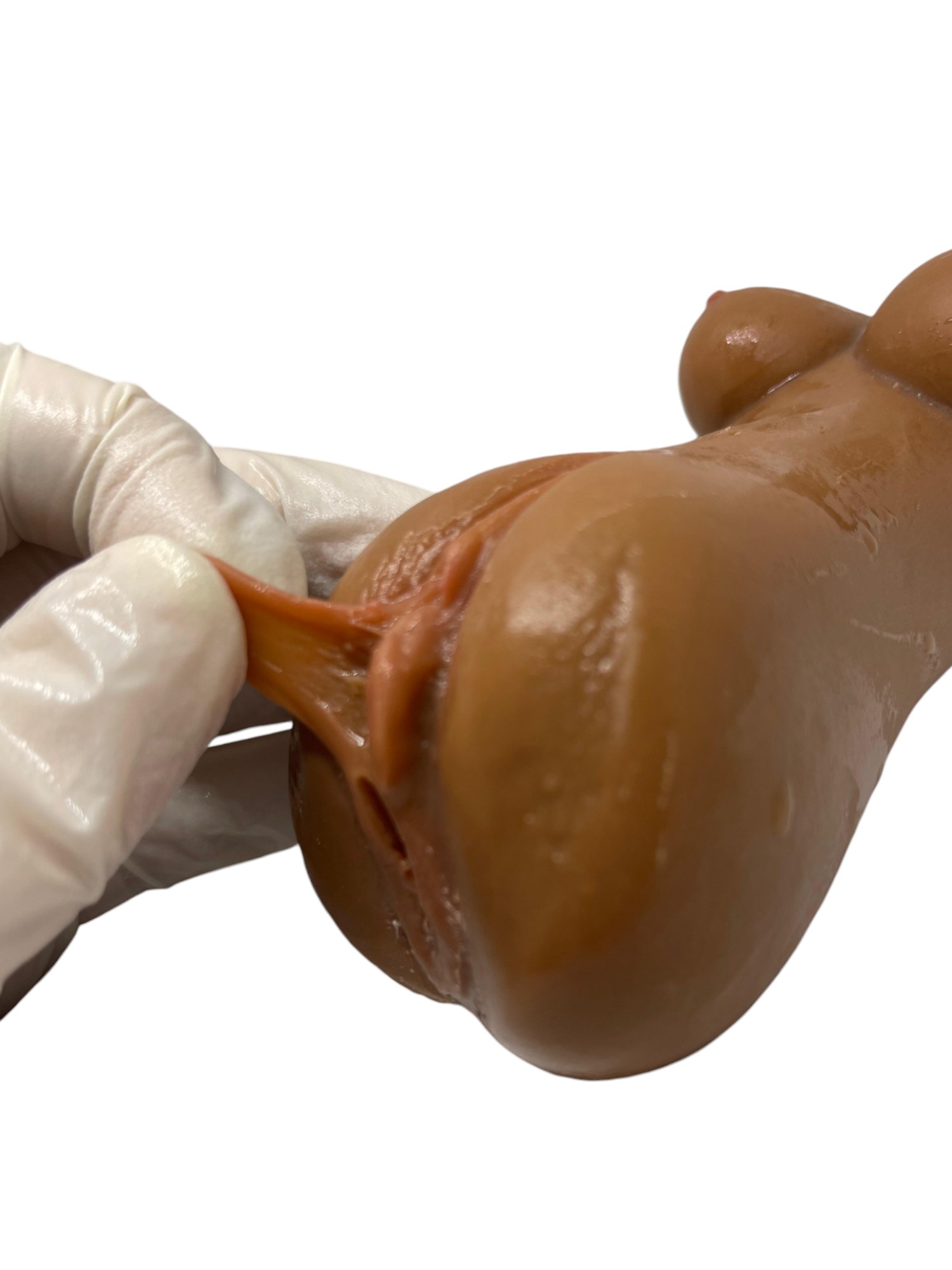 Mini Göğüs Ekstralı Deri Hissiyatlı Suni Vajina Mastürbatör