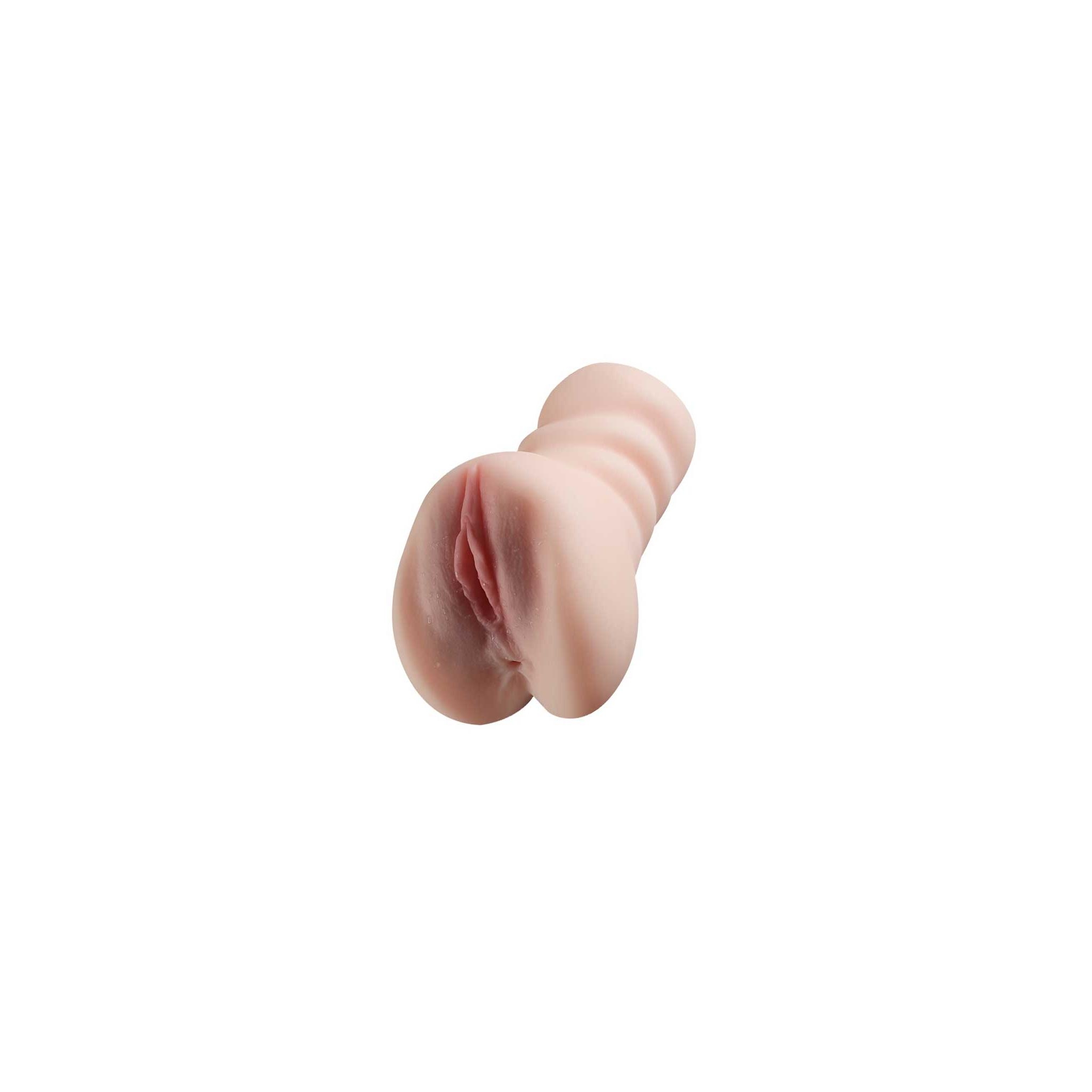 Çift Girişli Anal ve Vajinal Gerçekçi Mastürbatör - 18 CM