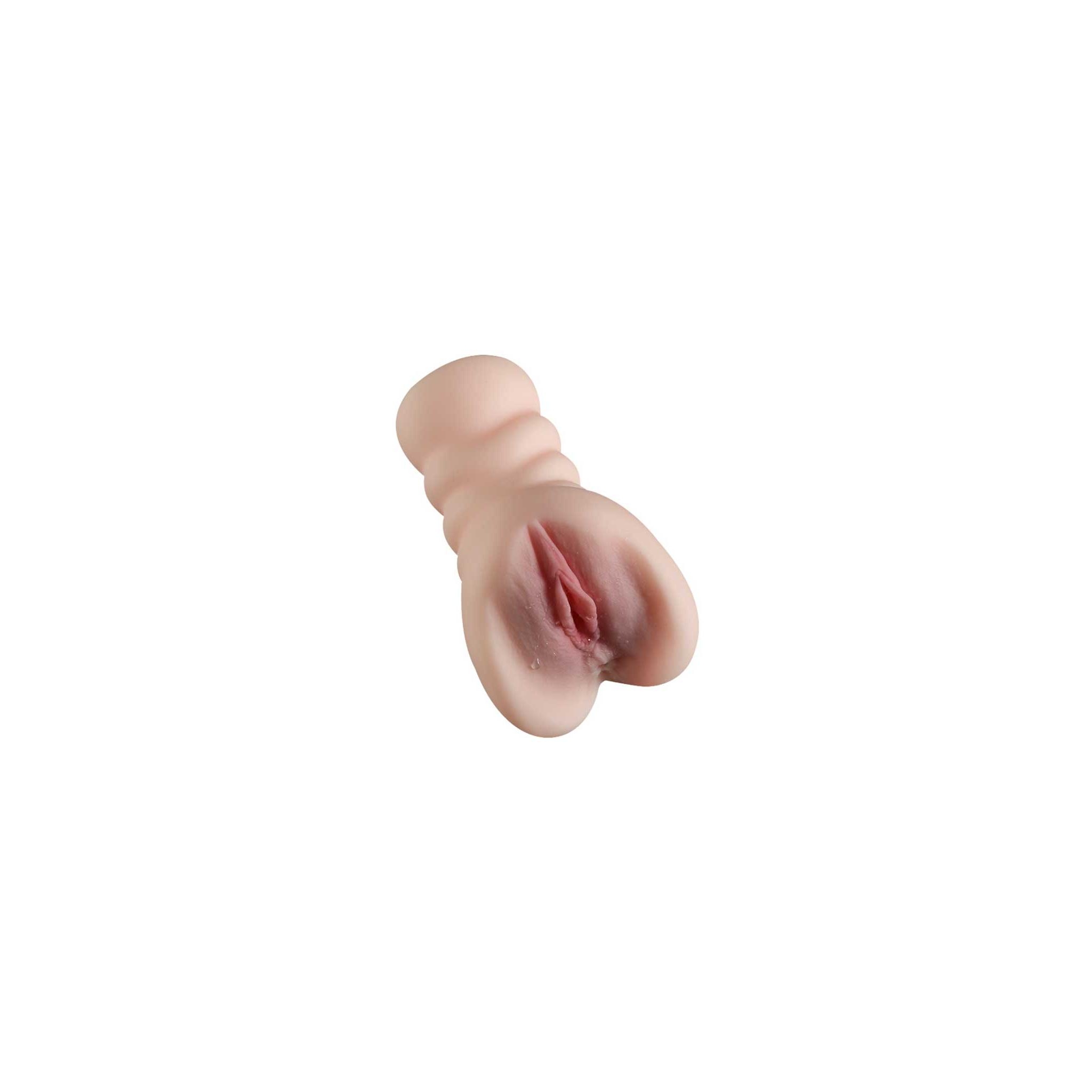 Çift Girişli Anal ve Vajinal Gerçekçi Mastürbatör - 18 CM