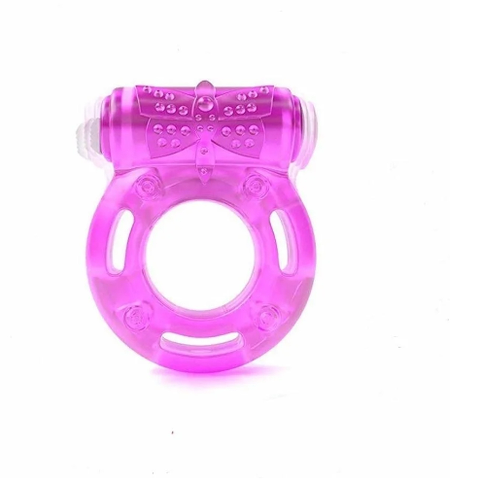 Güçlü Titreşimli ve Tırtıklı Penis Halkası - Klitoris Uyarıcılı Oyuncak