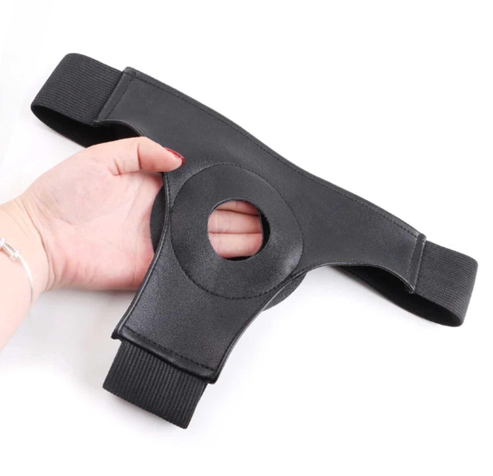 25 CM Belt Strap Realistic Textured Vibrating Penis Dildo