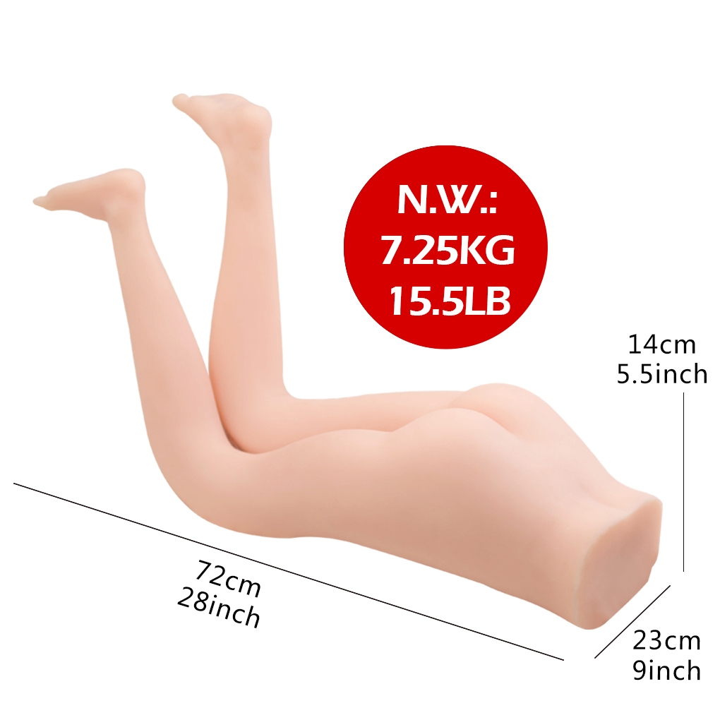 Premium Yarım Vücut Bacaklı – Gerçekçi 2 in 1 Suni Vajina
