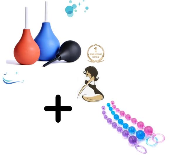  Anal Temizlik Pompası ve Boğumlu Anal Tıkaç Seti