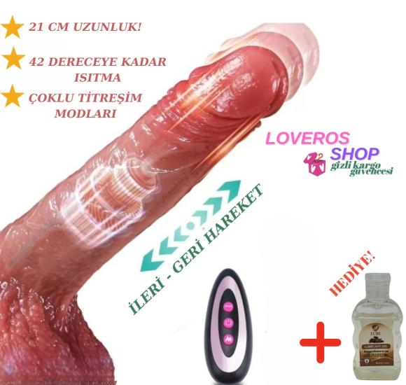 Kumandalı | İleri - Geri Hareketli Dildo Vibratör