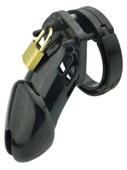 BDSM Siyah Penis Kilidi - Güvenli Cinsel Kontrol
