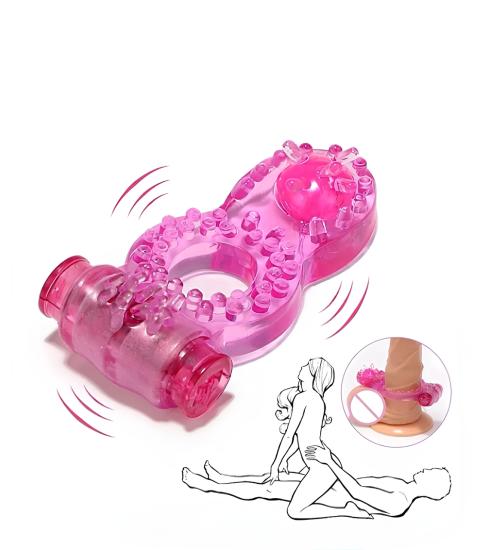Premium Güçlü Titreşimli Klitoris Uyarıcılı Penis Halkası