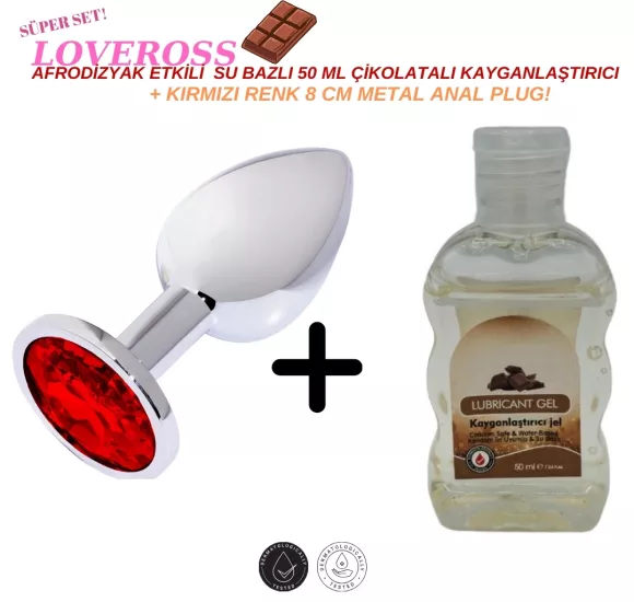 Premium Elmas Taşlı Metal Anal Plug Set