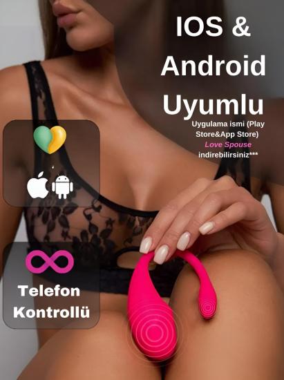 G Noktası ve Klitoris Uyarıcı Şarjlı Telefon Kontrollü Vibratör