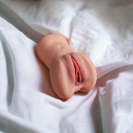 Realistik Çift Girişli Anal ve Vajina Mastürbatör - Yoğun Haz