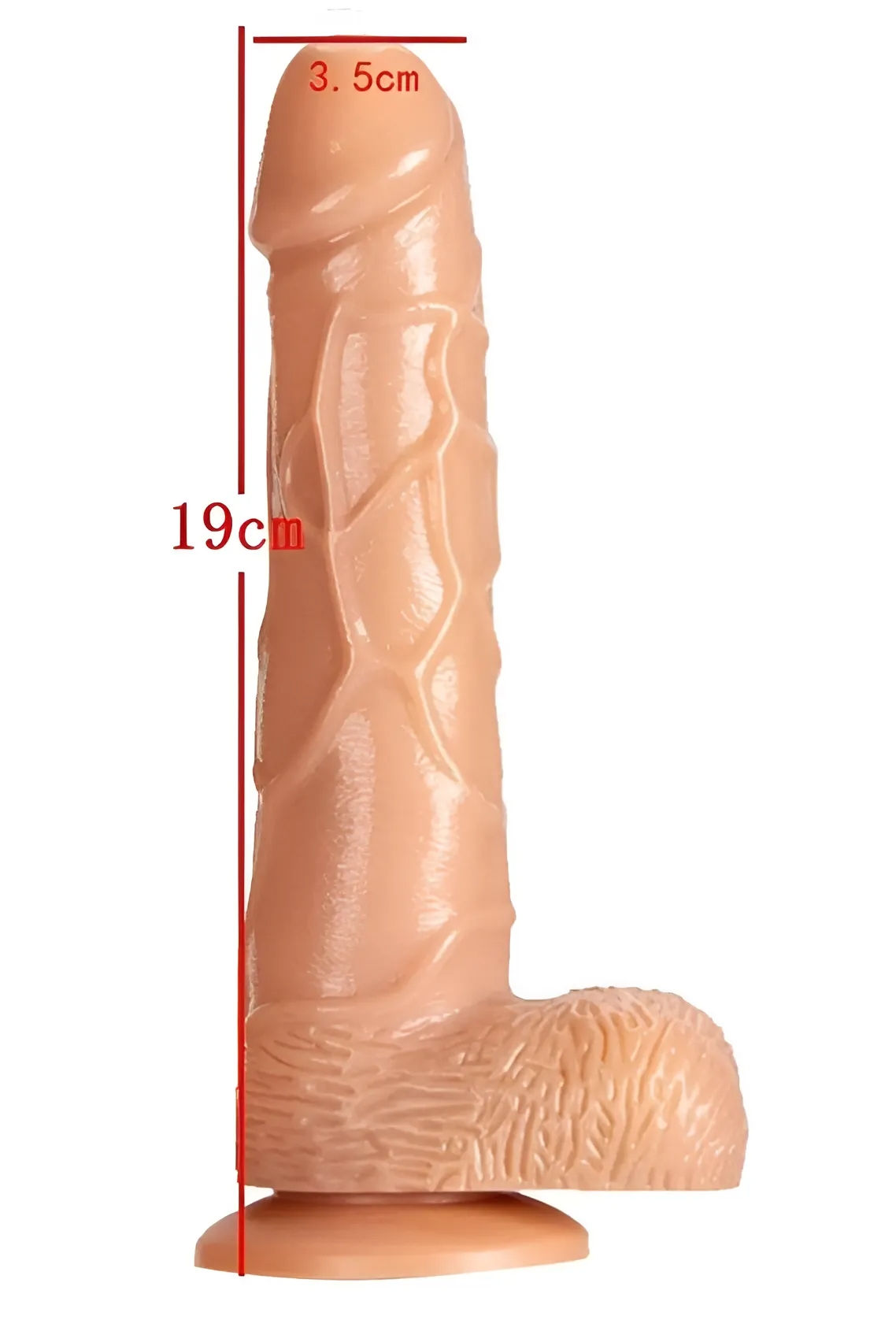 19 Cm Ultra Yumuşak Gerçekçi Dildo ve Lavman Pompası - Anal Deneyim Seti