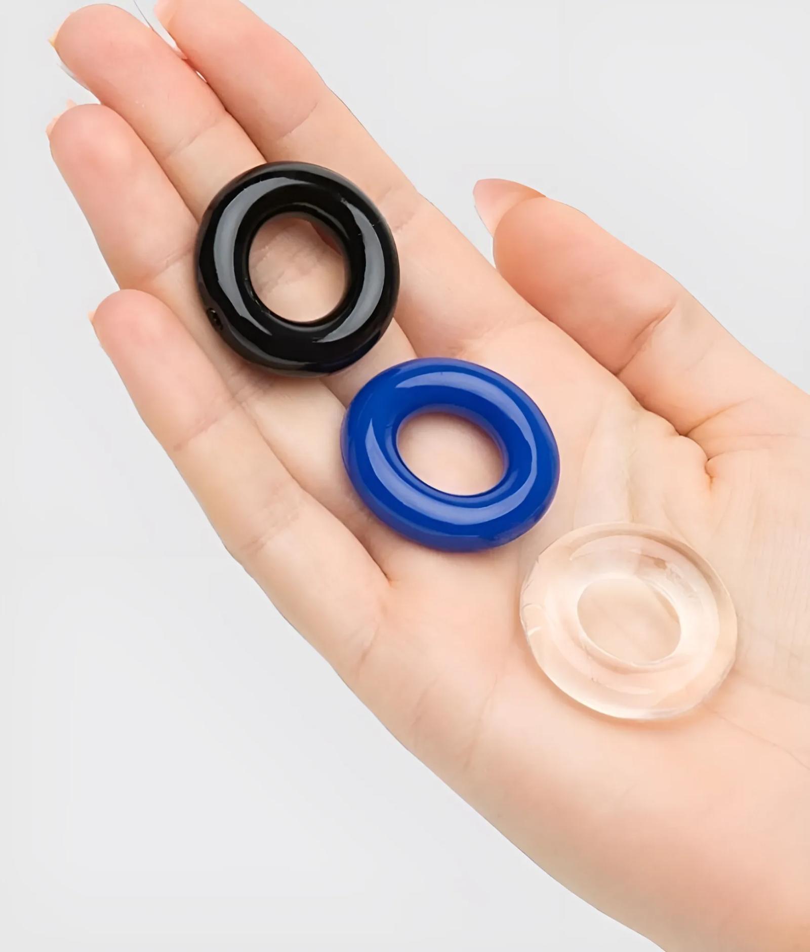 Premium Fantezi Oyuncak - 3’lü Universal Penis Halkası Seti