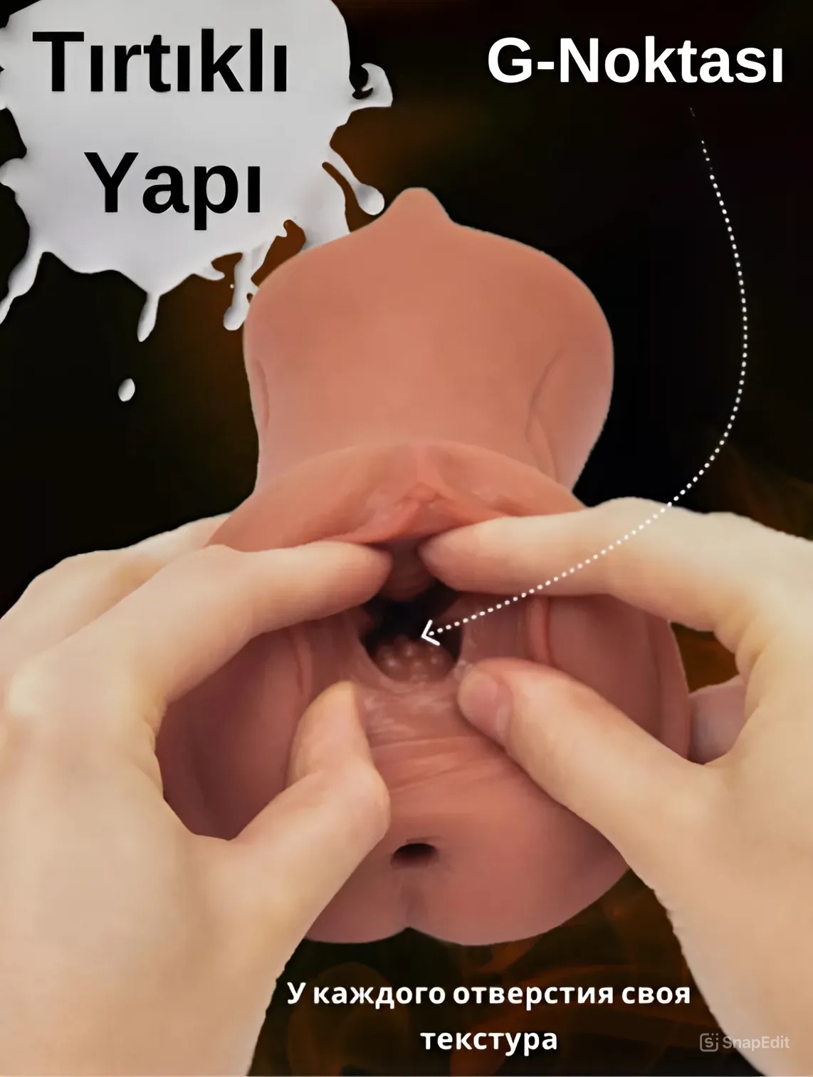 3’lü PRO Ultra Gerçekçi Ağız, Anal ve Vajina Mastürbatör - 3 İn 1