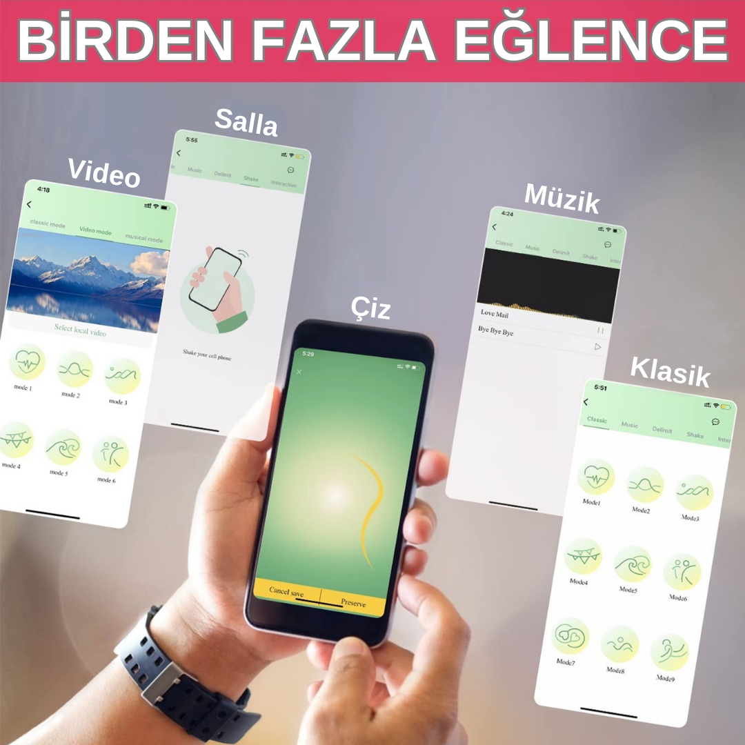 G Noktası ve Klitoris Uyarıcı Şarjlı Telefon Kontrollü Vibratör