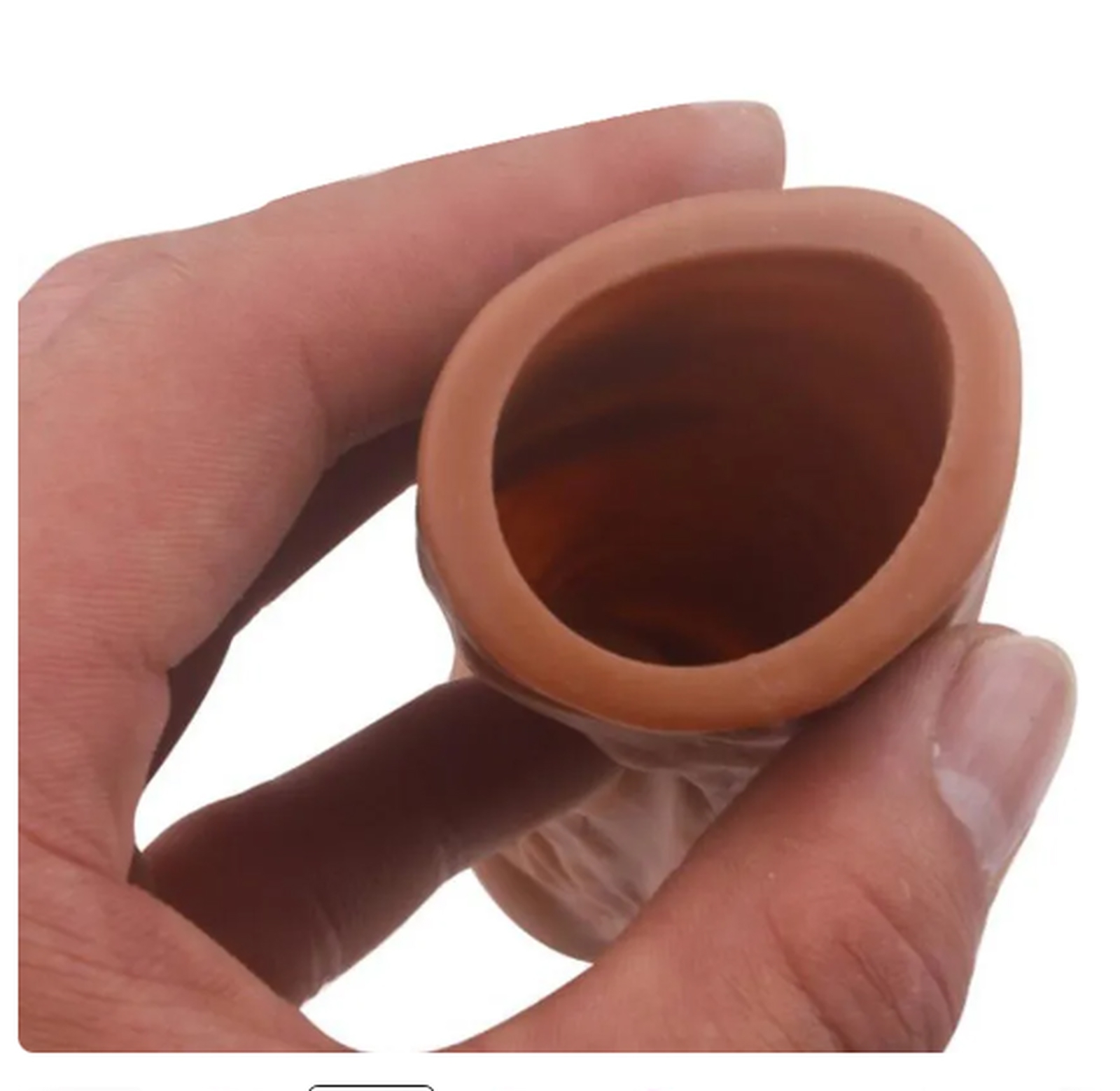 Ultra Premium 19.5 CM Silicone Penis Sleeve - 4 CM Thickness Added